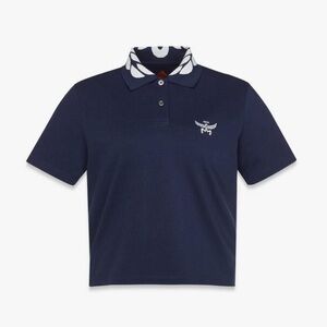 NWT⭐️MCM Logo Embroidered Laurel Pique Polo Women